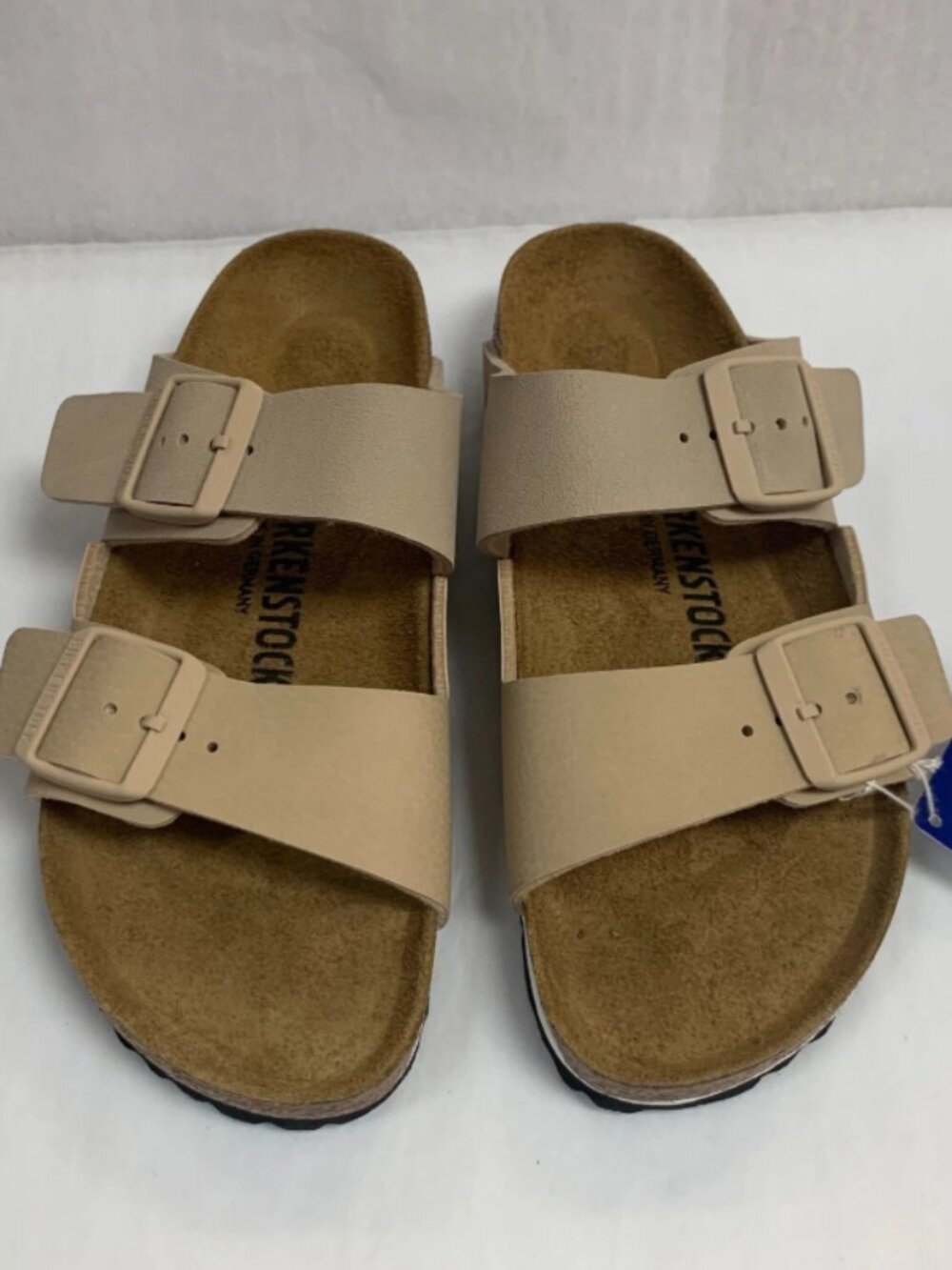 Birkenstock Arizona Ice/Sandcastle Split Birko-Flor Regular Width Sandals